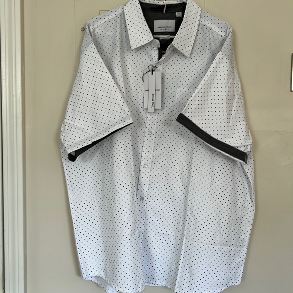 3xl button down short sleeve dress shirt